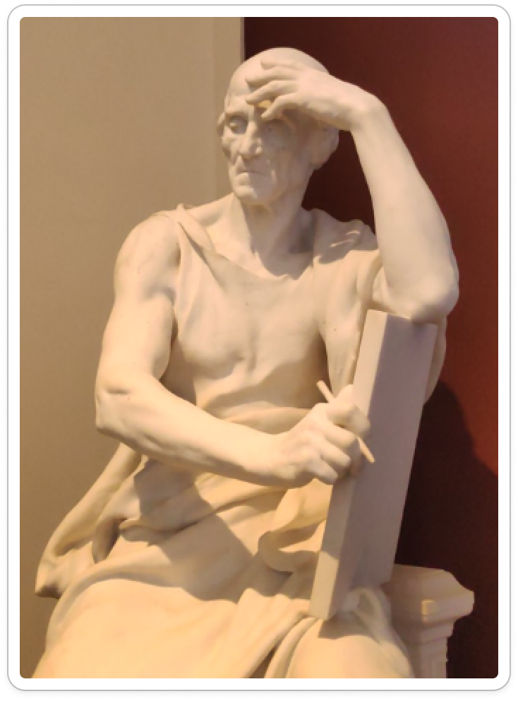 Ancient engineer pondering if he should build his own solution